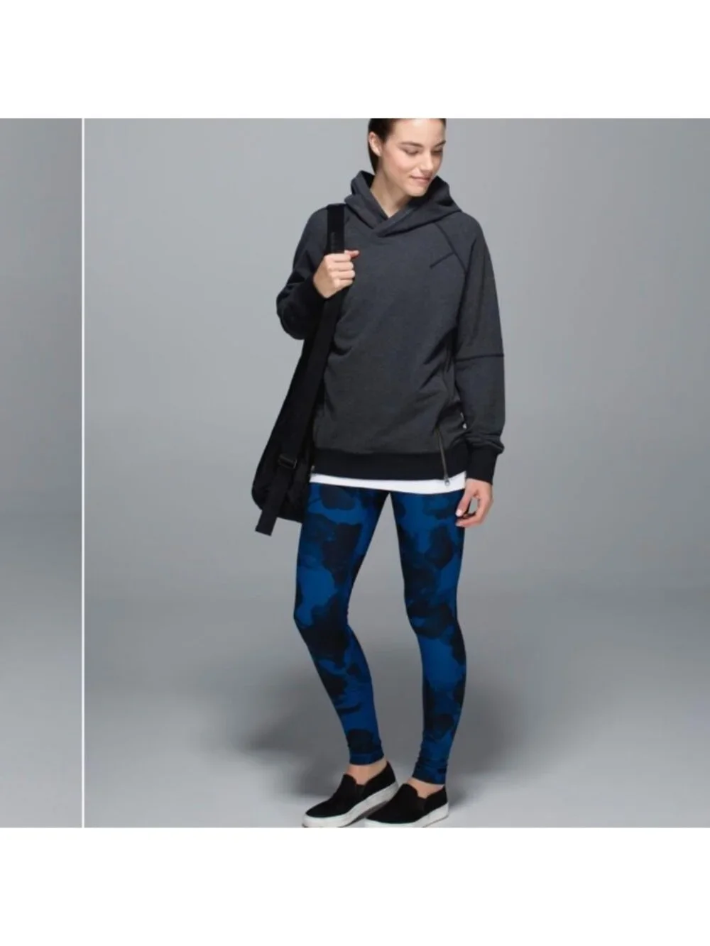 Lululemon Wunder Under Pant *Full-On Luxtreme Jumbo Inky Floral Black Inkwell